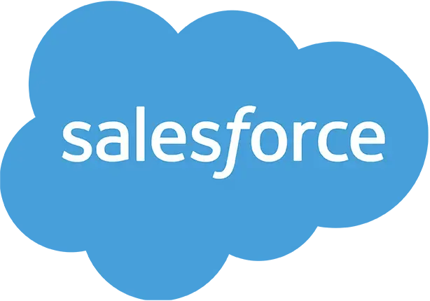 Salesforce CRM logo — iDonate integrates natively with Salesforce for seamless nonprofit donor data sync
