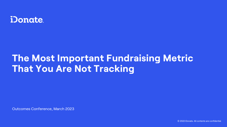 Most Important Fundraising Metric You Are NOT Tracking Thumbnail