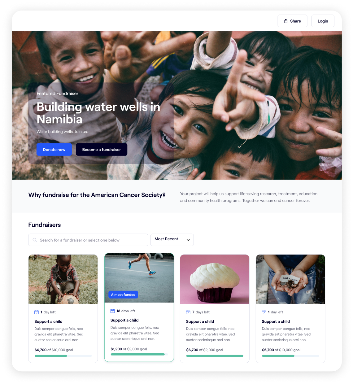 Showcase your entire mission in one place