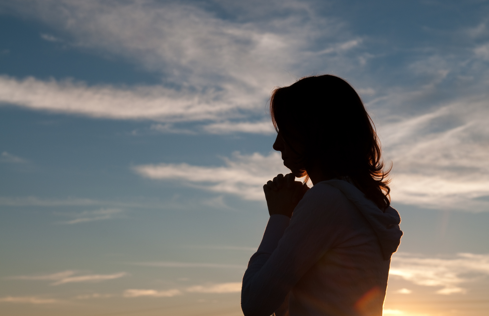 woman praying